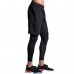 Three-piece Elastic Fitness Suits Men's Long-sleeved Running Training Breathable Sportswear Pants