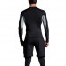 Three-piece Elastic Fitness Suits Men's Long-sleeved Running Training Breathable Sportswear Pants