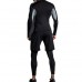 Three-piece Elastic Fitness Suits Men's Long-sleeved Running Training Breathable Sportswear Pants