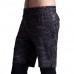 Three-piece Printing Thin Short-sleeved T-shirt Men's Running Training Sweat Breathable Sports Suits