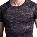 Three-piece Printing Thin Short-sleeved T-shirt Men's Running Training Sweat Breathable Sports Suits