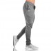 Men's Running Training Workout Pants Drawstring Elastic Waist Sports Leisure Trousers