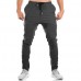 Men's Running Training Workout Pants Drawstring Elastic Waist Sports Leisure Trousers