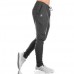 Men's Running Training Workout Pants Drawstring Elastic Waist Sports Leisure Trousers