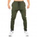 Men's Running Training Workout Pants Drawstring Elastic Waist Sports Leisure Trousers