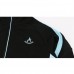 Mens Wear-Resistant Flexible Sweat Sportswear Zipper Stand Collar Fitness Suit