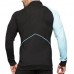 Mens Wear-Resistant Flexible Sweat Sportswear Zipper Stand Collar Fitness Suit