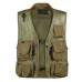 Mens Breathable Mesh Multifunctional Pocket Vest Casual Quick Dry Outdoor Fishing  Sleeveless Vest