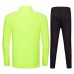 Mens Casual Outdooors Training Sport Suit Zipper Spell Color Football Sportswear