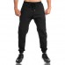 Men's Casual Fitness Training Running Feet Trousers Breathable Cotton Elastic Waist Sports Pants