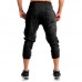Men's Casual Fitness Training Running Feet Trousers Breathable Cotton Elastic Waist Sports Pants