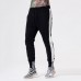 Men's Cotton Fashion Striped Feet Pants Casual Elastic Waist Sports Pants