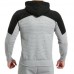 Men's Leisure Sports Hooded Sweater Spring Autumn Fitness Jogging Running Zip Up Hoodies