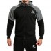 Men's Leisure Sports Hooded Sweater Spring Autumn Fitness Jogging Running Zip Up Hoodies