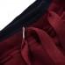 Extra Large Size Men Sports Casual Running Slacks Cotton Drawstring Waist Zipper Pocket Pants