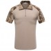 Outdoor Bionic Multicolor Camouflage Tactics T-shirts Men's Quick Drying Lapel  Casual Sports Tops