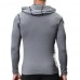 Men's Training Suit Long-sleeved Sports Jacket Reflective Zipper Moisture Wicking Workout Tops