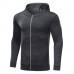 Men's Training Suit Long-sleeved Sports Jacket Reflective Zipper Moisture Wicking Workout Tops