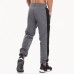 Men's Fitness Running Stitching Color Casual Sports Pants Elastic Waist Drawstring Slim Foot Pants