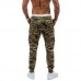 Mens Casual Running Camouflage Sport Pants Fitness Loose Multi Pockets Sweatpants