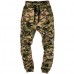 Mens Casual Running Camouflage Sport Pants Fitness Loose Multi Pockets Sweatpants