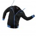 Men's Casual Warm Fleece Sportswears Contrast Color Zipper Stand Collar Hoodies Sweatshirts