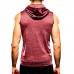 Mens Fashion Zip Up Fitness Running Hooded Vest Casual Quick Drying GYM Sports Hoodies Tank Tops