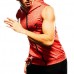Mens Fashion Zip Up Fitness Running Hooded Vest Casual Quick Drying GYM Sports Hoodies Tank Tops