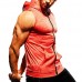 Mens Fashion Zip Up Fitness Running Hooded Vest Casual Quick Drying GYM Sports Hoodies Tank Tops