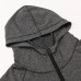 Mens Sports Fitness Running Training Tops Casual Long-sleeved Breathable Quick-Drying Zipper Hoodies