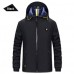 Outdoor Sports Hooded Water Repellent Windbreak Jacket Solid Color Lightweight Coat