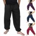 INCERUN Men's 100% Cotton Breathable Baggy Pants Casual Sports Harem Yoga Trousers Large Size S-5XL