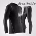 Pro Sports Fitness Suit Mens Breathable Thermal Quick Dry Tight Elastic Outdoor Running Training Suits