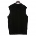 Fashion Solid Color Sleeveless Stand Collar Strap Open Men's Vest Sports Breathable Comfort Tops