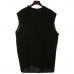Fashion Solid Color Sleeveless Stand Collar Strap Open Men's Vest Sports Breathable Comfort Tops