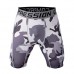 Pro Men Quick Drying Stretch Thin Dacron Camouflage Sports GYM Running Skinny Shorts