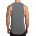 Men's Sleeveless Running Fitness Tops Breathable Solid Color Casual Quick-drying Sports Vest