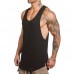 Men's Sleeveless Running Fitness Tops Breathable Solid Color Casual Quick-drying Sports Vest