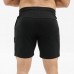 Mens Cotton Moisture Wicking Letters Printing Sports Shorts Solid Color Breathable Gym Bottoms