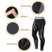 SUPERBODY Mens Sport Fitness Reflective Printing Tight Warm Pants