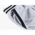 Men's Casual Color Block Stitching Sports Trousers Elastic Waist Drawstring Jogger Pants