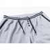 Men's Casual Color Block Stitching Sports Trousers Elastic Waist Drawstring Jogger Pants