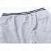 Men's Casual Color Block Stitching Sports Trousers Elastic Waist Drawstring Jogger Pants
