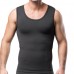Mens Slimming Undershirt Vest Breathable Euramerican Style Corset Abdomen Underwaist