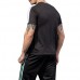 PRO Quick-drying Breathable Classic Printed Tops Mens Short Sleeve Skinny Fit Fitness Sports T-shirt