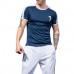 PRO Quick-drying Breathable Classic Printed Tops Mens Short Sleeve Skinny Fit Fitness Sports T-shirt