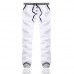 Men's Single Breasted Solid Color Elastic Waist Drawstring Sport Sweatpants Jogger Pants
