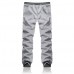 Men's Single Breasted Solid Color Elastic Waist Drawstring Sport Sweatpants Jogger Pants