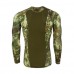 Outdoor Tactical Camouflage Tight Speed Dry T-shirt Mens Elastic Wicking Long Sleeved T-shirt