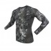 Outdoor Tactical Camouflage Tight Speed Dry T-shirt Mens Elastic Wicking Long Sleeved T-shirt
